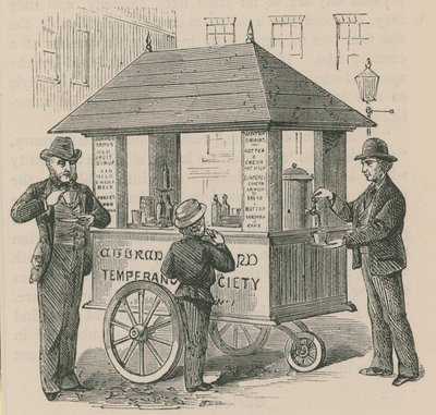 Warme dranken geleverd door de Temperance Society door English School