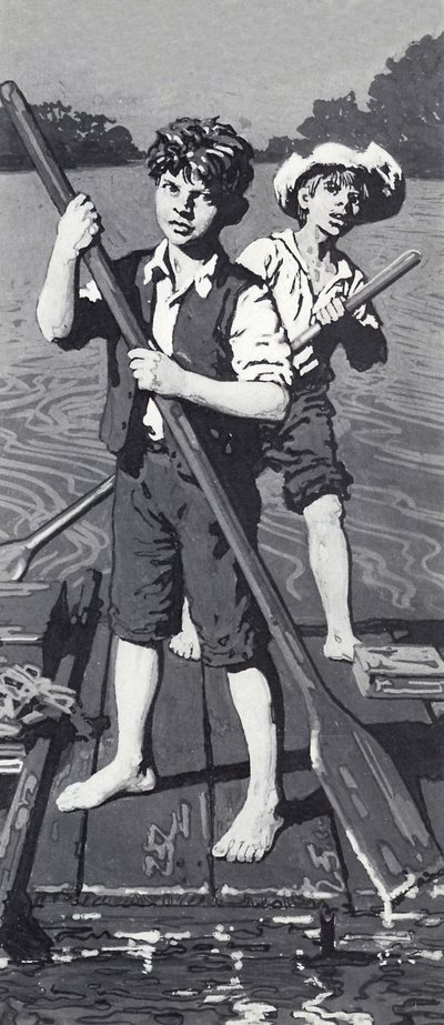 Huckleberry Finn en Tom Sawyer door English School