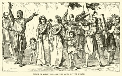 Hugh de Moreville en de Geloften van de Reiger door English School