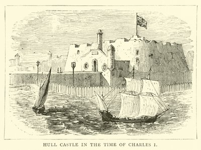 Hull Castle in de Tijd van Karel I door English School