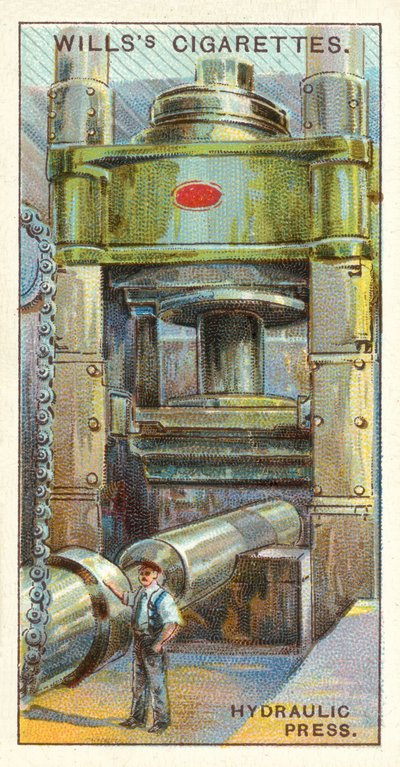 Hydraulische pers (chromolitho) door English School