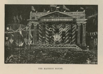Verlichtingen en versieringen sieren het Mansion House door English School
