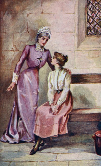 Illustratie voor A World of Girls door L T Meade door English School