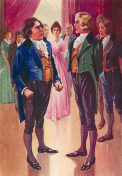 Illustratie voor John Halifax Gentleman door Dinah Maria Mulock (kleur litho) door English School