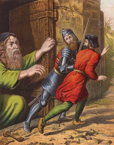 Illustratie voor De Christenreis van John Bunyan door English School