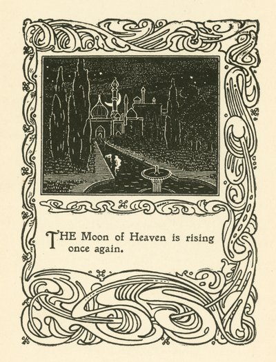 Illustratie voor Rubaiyat van Omar Khayyam door English School