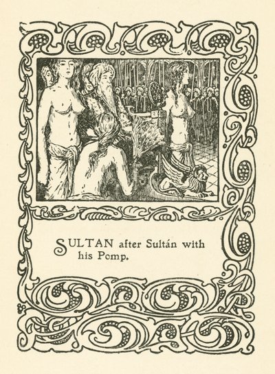 Illustratie voor Rubaiyat van Omar Khayyam door English School