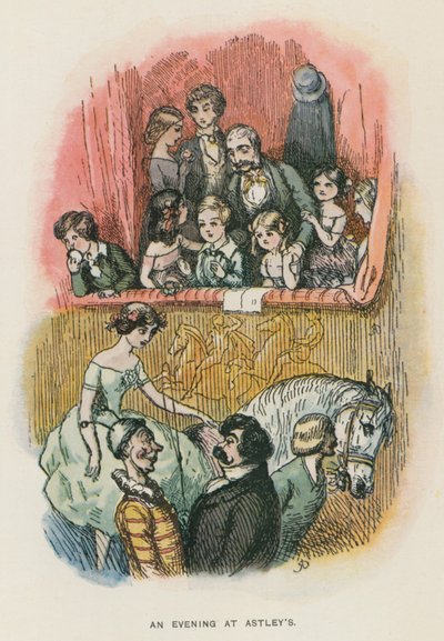 Illustratie voor The Newcomes door Thackeray door English School
