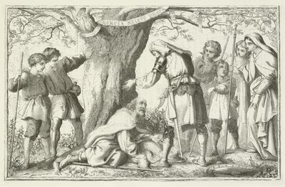 Illustratie voor De Pelgrimsreis van John Bunyan door English School
