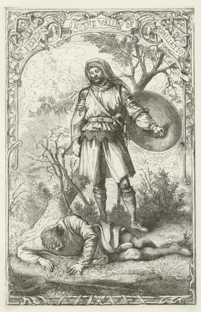 Illustratie voor De Pelgrimsreis van John Bunyan door English School