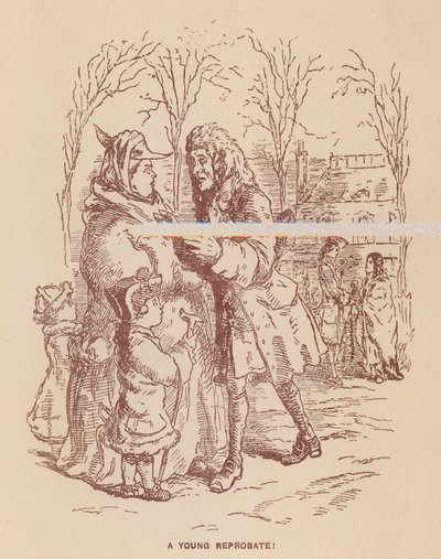 Illustratie voor The Virginians door Thackeray door English School