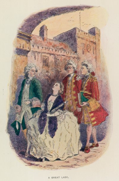 Illustratie voor The Virginians door Thackeray door English School