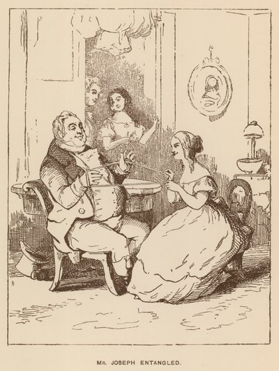 Illustratie voor Vanity Fair door Thackeray door English School