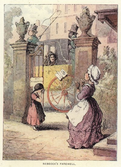 Illustratie voor Vanity Fair door Thackeray door English School