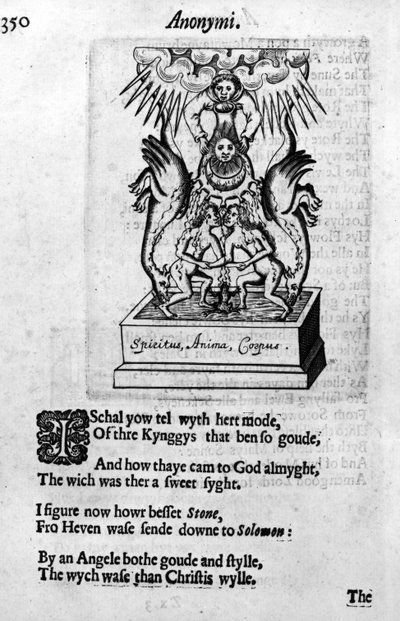 Illustratie uit Theatrum Chemicum Britannicum door Elias Ashmole, voor het eerst gepubliceerd in 1652 door English School
