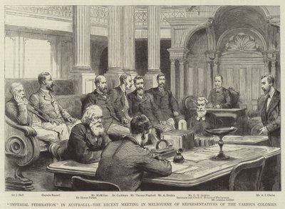 "Imperial Federation" in Australië, de recente bijeenkomst in Melbourne van vertegenwoordigers van de verschillende koloniën door English School