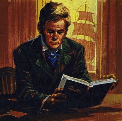 In Engeland begon Conrad Engels te leren door Shakespeare te lezen door English School