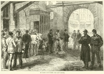 In Parijs, bespreking van de laatste uitval, december 1870 door English School