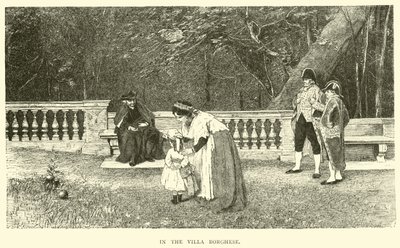 In de Villa Borghese door English School