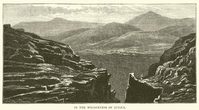 In de Woestijn van Judea (gravure) door English School