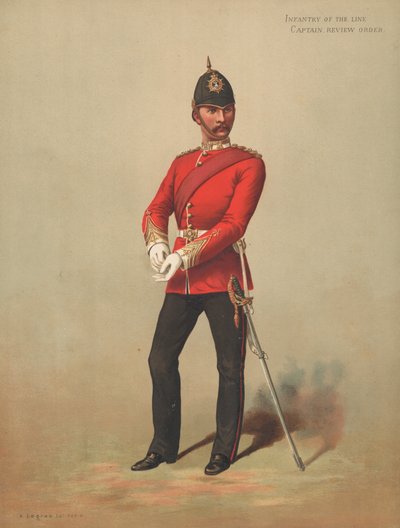 Infanterie van de Linie, Kapitein, Review Order door English School