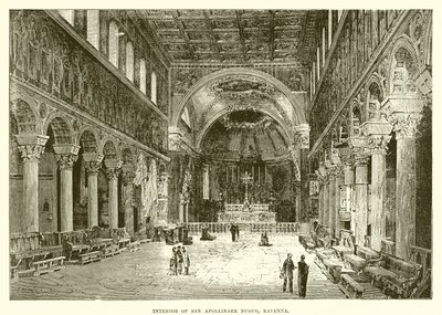 Interieur van San Apollinare Nuovo, Ravenna door English School