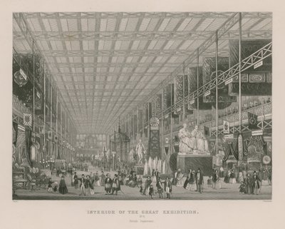 Interieur van de Grote Tentoonstelling, 1851, Britse Afdeling door English School