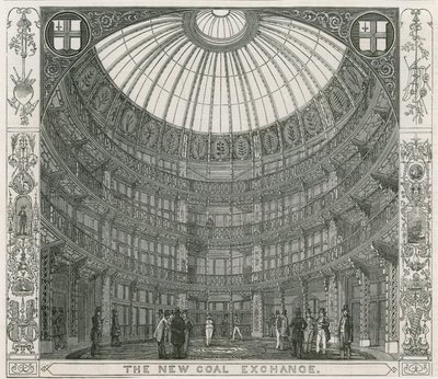 Interieur van de Nieuwe Kolenbeurs, Thames Street door English School