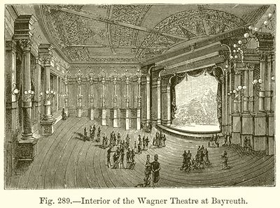 Interieur van het Wagner Theater in Bayreuth door English School