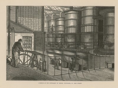 Interieur van de distilleerderij van Nicholson door English School
