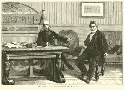 Ontmoeting tussen Graaf Bismarck en M Jules Favre, september 1870 door English School
