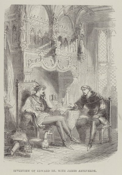 Interview van Edward III met James Artevelde door English School