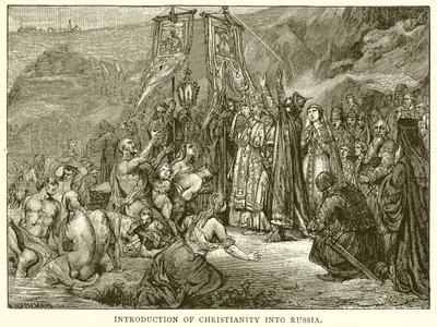 Introductie van het christendom in Rusland door English School