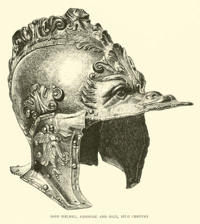 IJzeren helm, 16e eeuw door English School