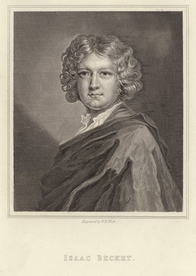 Isaac Beckett - Engelse mezzotint graveur (1653-1719) door English School