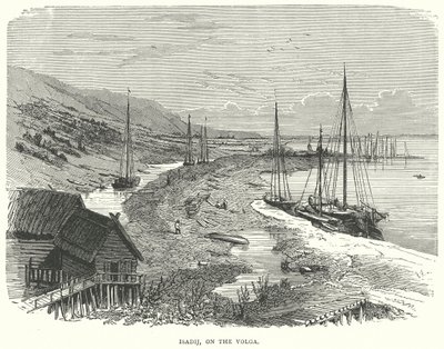 Isadij, aan de Wolga (gravure) door English School