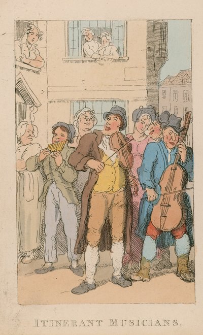 Rondtrekkende muzikanten door English School