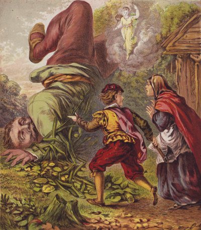 Jack en de Bonenstaak (kleur litho) door English School