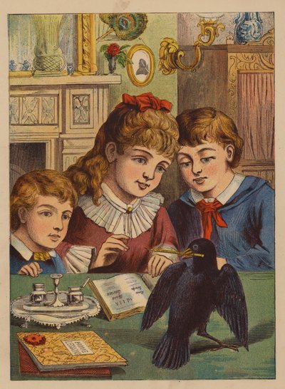 Jack met de pen (kleurenlitho) door English School