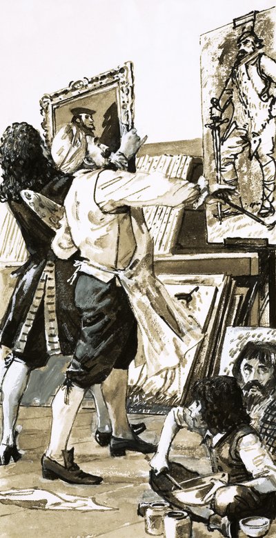 Jacobus de Wet schilderij in Holyrod House door English School