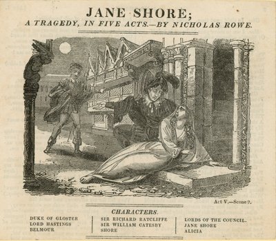 Jane Shore, een tragedie in vijf bedrijven door English School