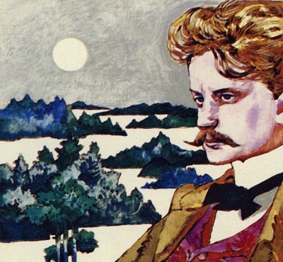 Jean Sibelius werd geboren in Tavastehus, Finland, in 1865 door English School