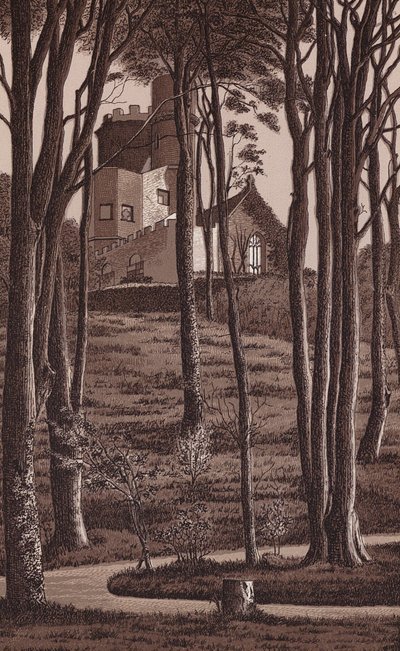 Jersey, Kanaaleilanden: Princes Tower (litho) door English School