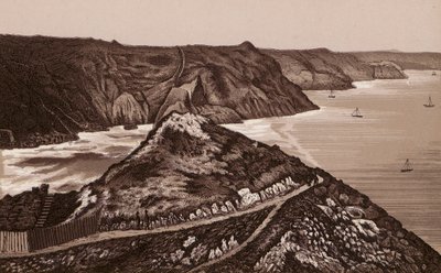 Jersey, Kanaaleilanden: De Weg naar het Duivelsgat door English School