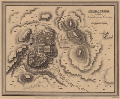 Jeruzalem, met het omliggende land door English School