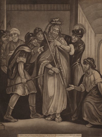 Jezus gekroond met een doornenkroon door English School