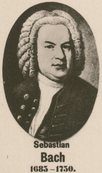 Johann Sebastian Bach (gravure) door English School