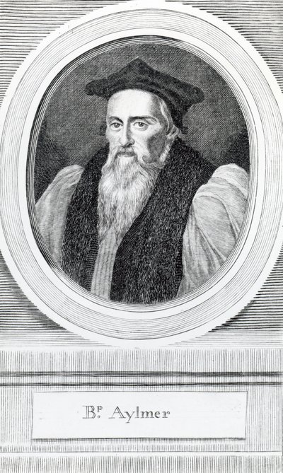 John Aylmer, Lord Bisschop van Londen (1521-94) door English School