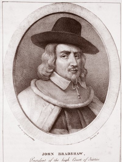 John Bradshaw, toegeschreven aan Gravedon, gegraveerd door de Langlume door English School