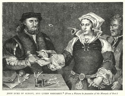 John Hertog van Albany, en Koningin Margaret door English School